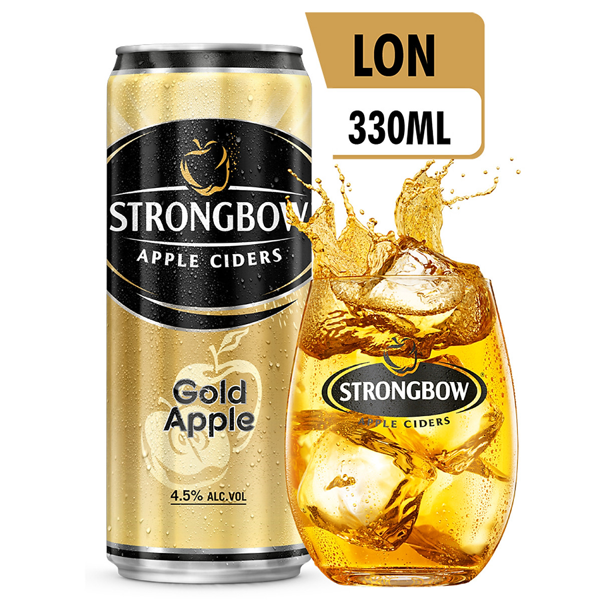 Thùng 24 Lon Cao Strongbow Cider Đặc Biệt 4 Vị (330ml / Lon)