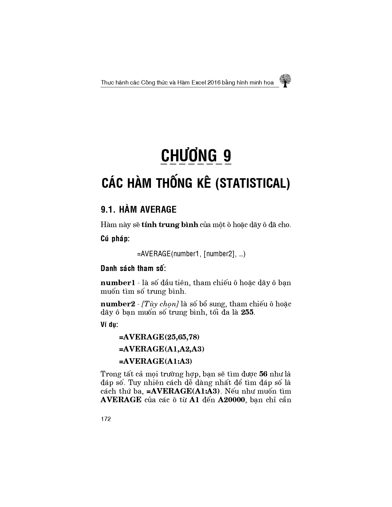 Thực Hành Các Công Thức Và Hàm Excel 2016 Bằng Hình Minh Họa (Sách kèm theo CD Bài tập)