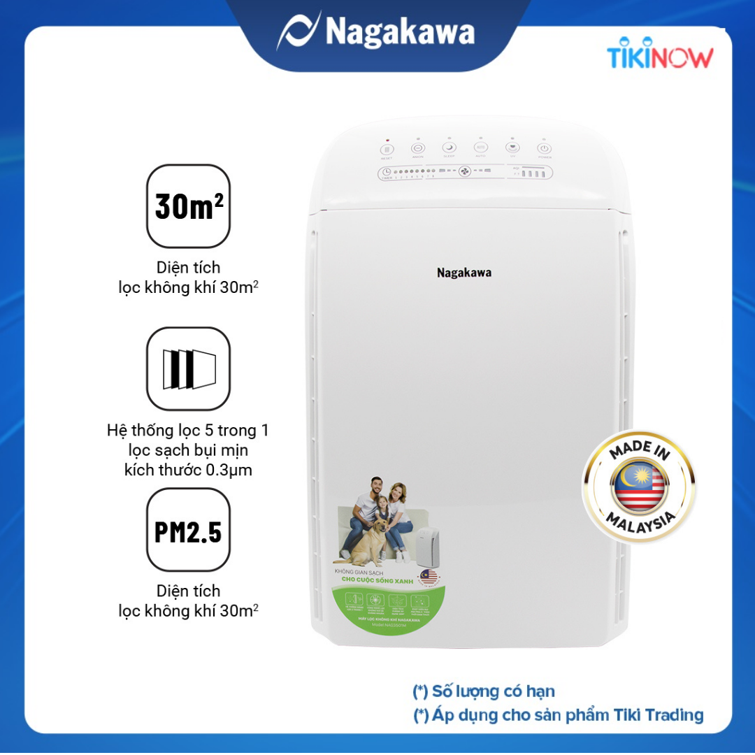 Máy Lọc Không Khí 5 Trong 1 Nagakawa NAG3501M (62W) - Hàng Chính Hãng