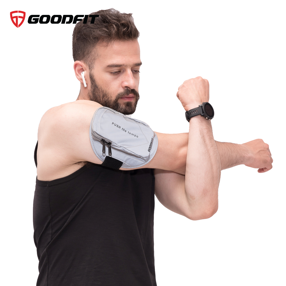 Đai đeo chạy bộ, túi đựng điện thoại đeo tay chạy bộ GoodFit chống nước, phản quang Goodfit GF201RA