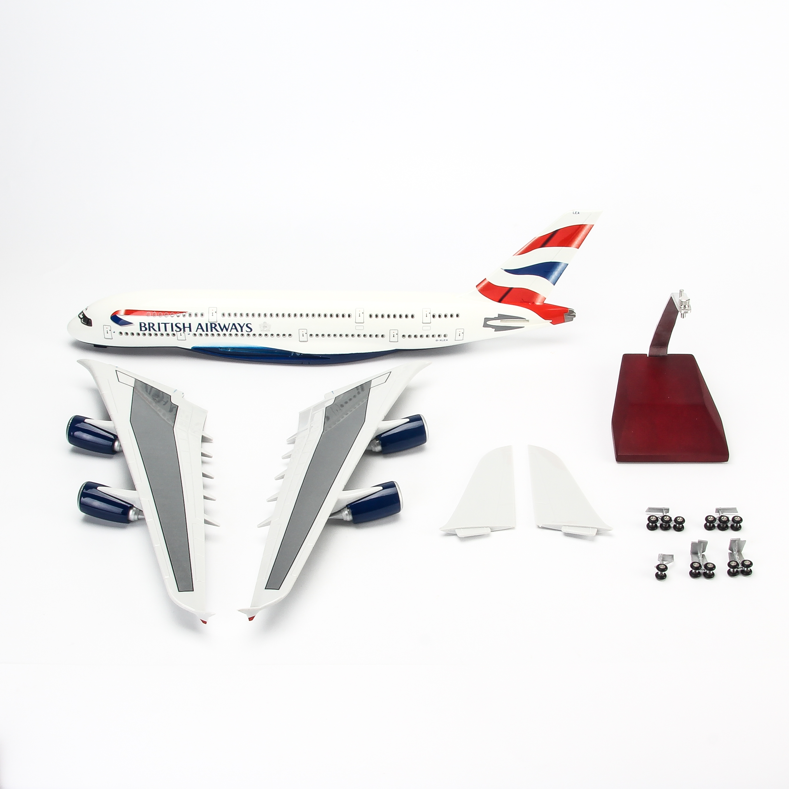 Mô Hình Máy Bay AIRBUS A380 BRITISH AIRWAYS 1:160 EVERFLY (47CM CÓ ĐÈN LED)