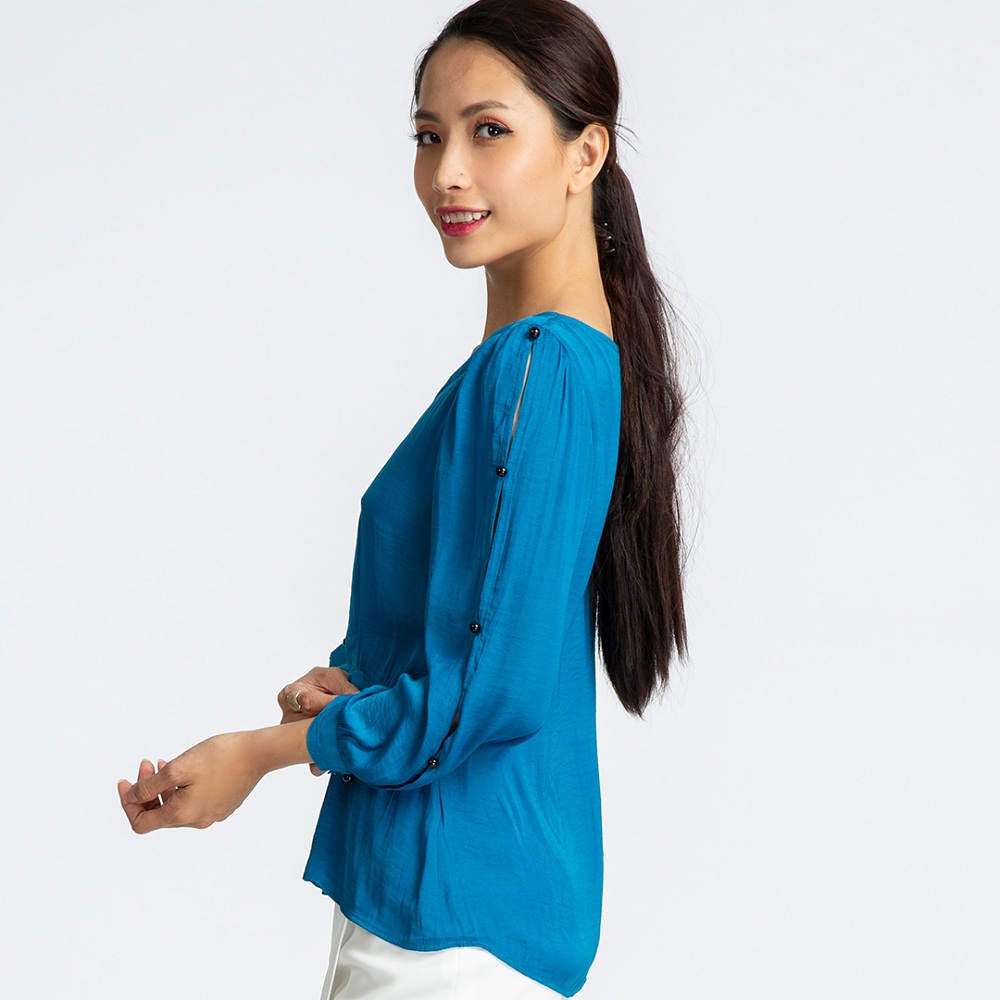 Áo Peplum Hity TOP104 (Xanh Ngọc Lam)