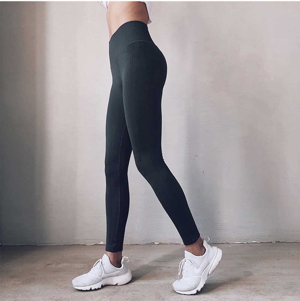 Quần legging nữ yoga, Quần legging nữ tập gym, Quần gym nữ cạp cao - Quần legging dài tập gym nữ nâng mông, gen bụng cực tốt tạo dáng eo thon chất liệu dệt cao cấp (SP085)