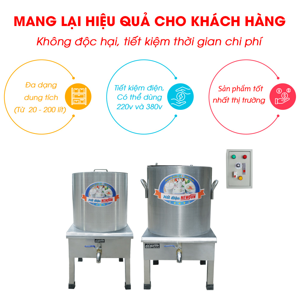 Nồi Nấu Phở Tủ Điện Rời 60L - Hàng chính hãng