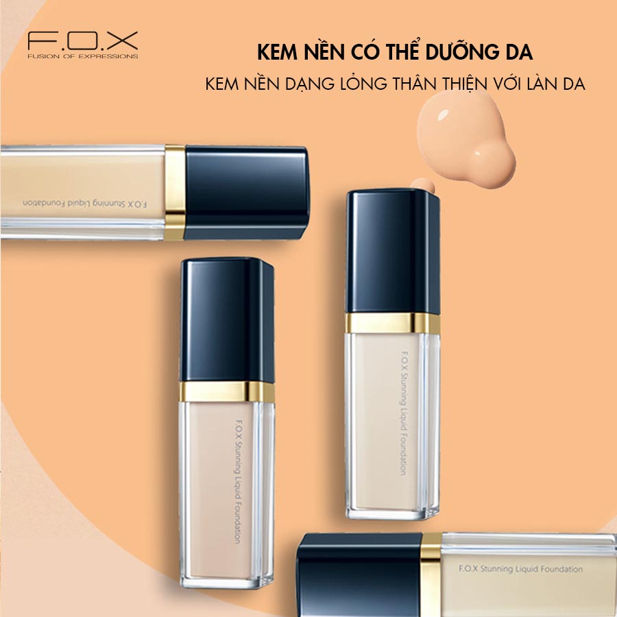 Kem Nền FOX Dưỡng Ẩm Làm Sáng Da - SPF30★★ Stunning Liquid Foundation 30ml