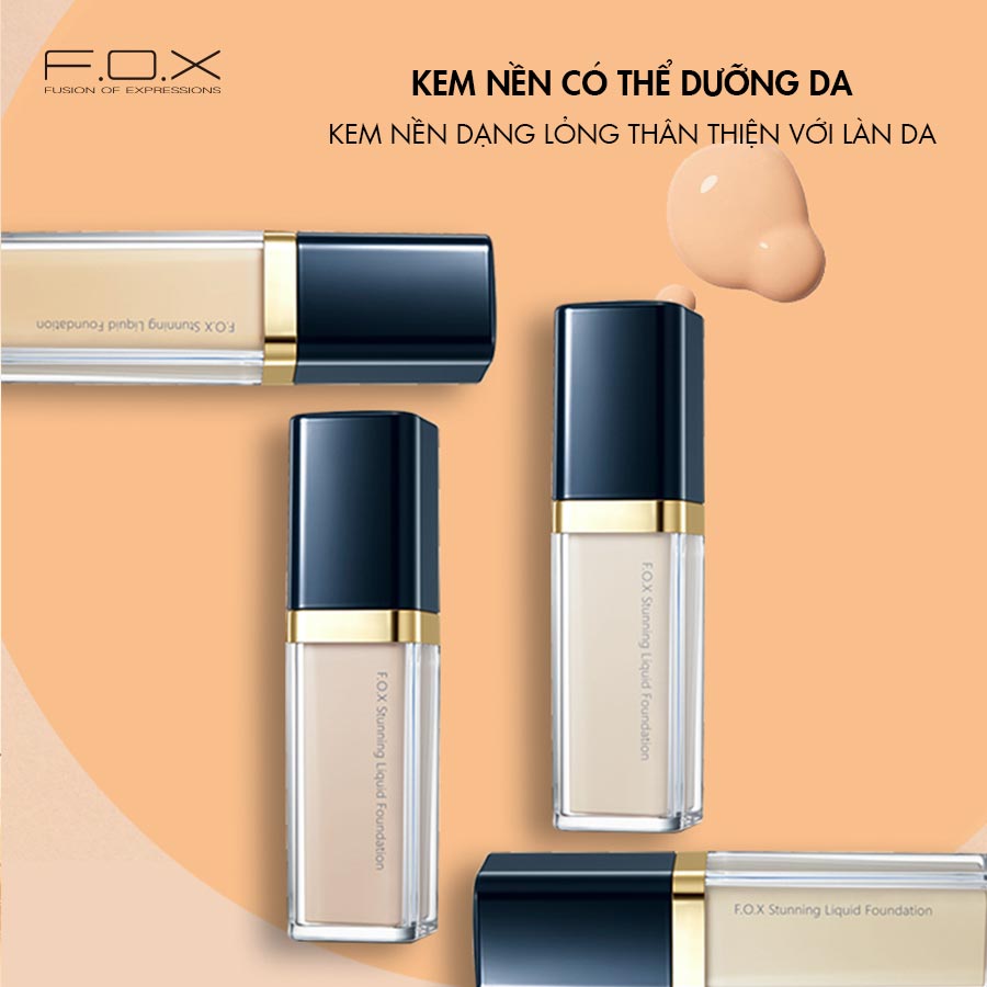 Kem Nền FOX Dưỡng Ẩm Làm Sáng Da  - SPF30★★ Stunning Liquid Foundation 30ml