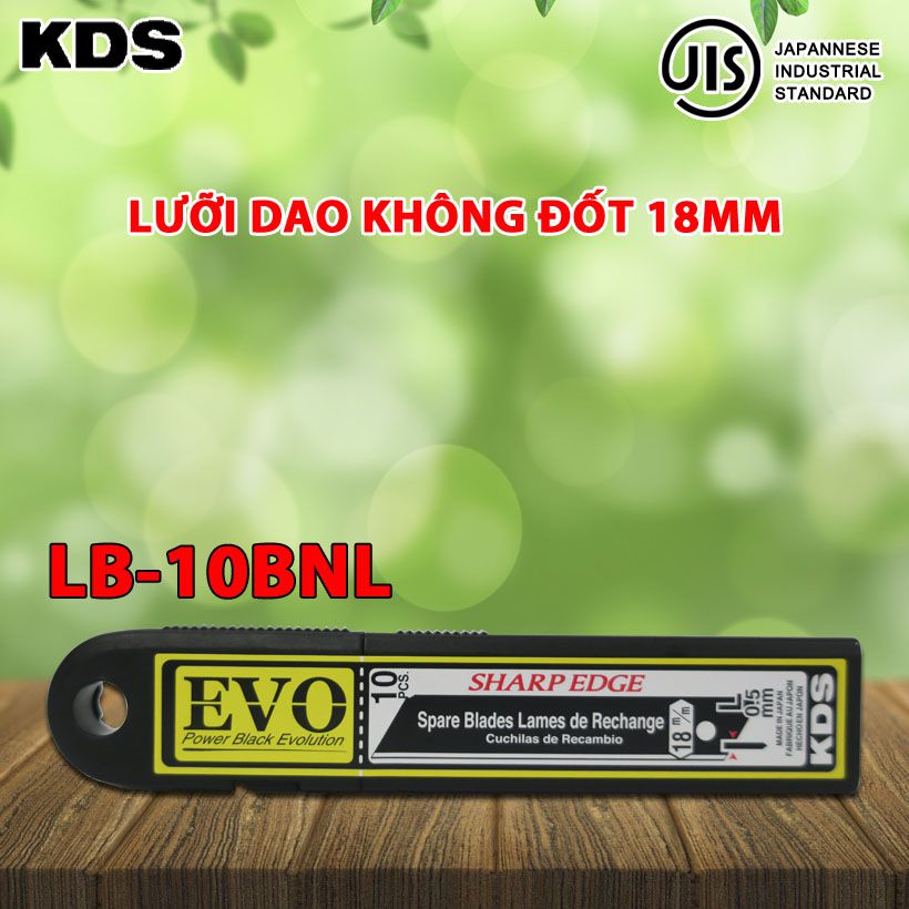 Lưỡi dao không đốt 18mm KDS LB-10BNL 