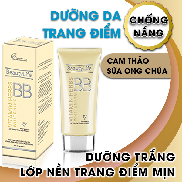 Kem trang điểm dưỡng trắng da chống nắng BB01 50g