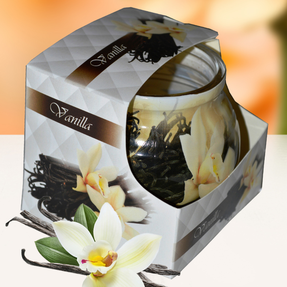 Ly nến thơm tinh dầu Admit Vanilla 85g QT01885 - hương hoa vani