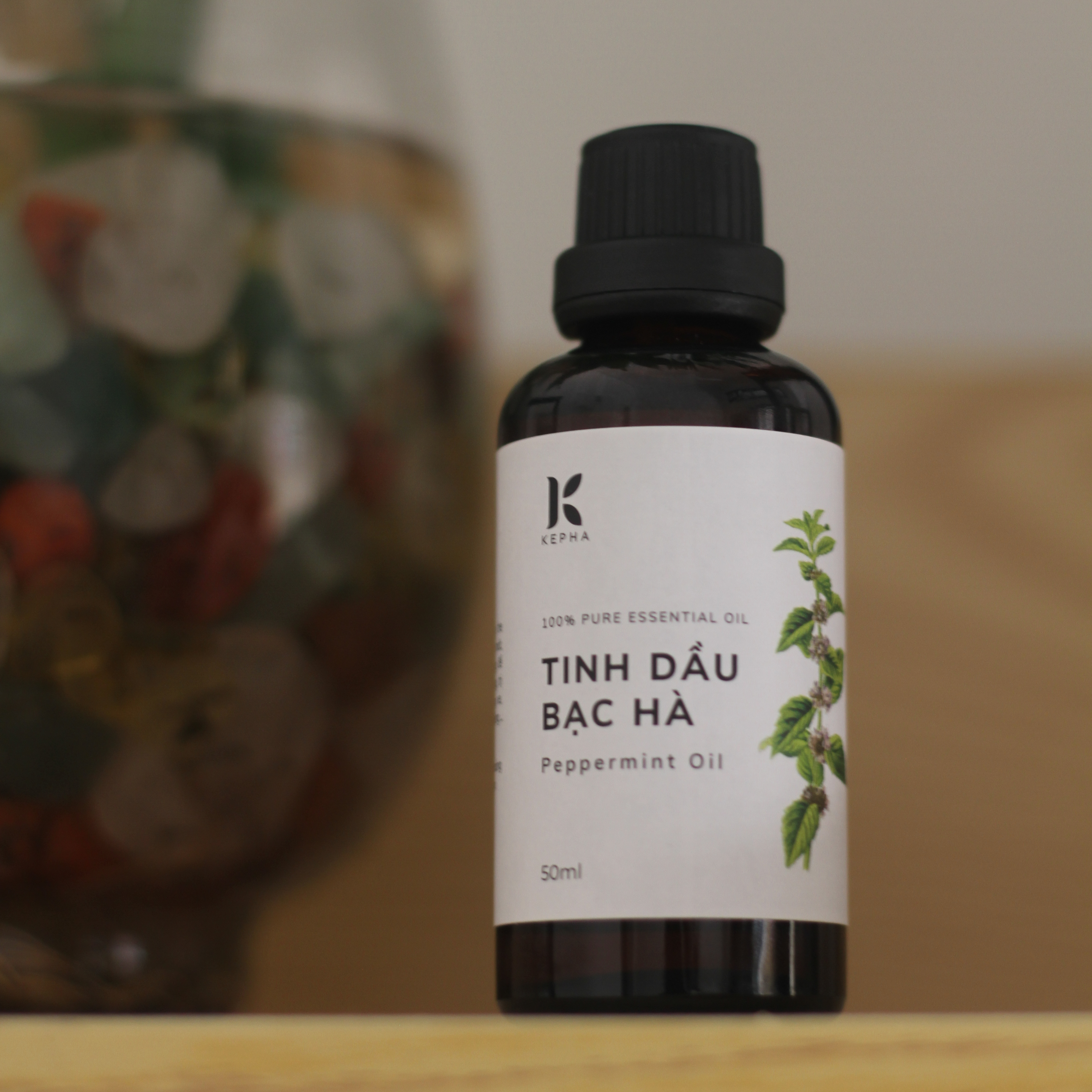 Tinh dầu Bạc Hà Peppermint Kepha 50ml - Nhập khẩu trực tiếp Ấn Độ - Đuổi chuột hiệu quả