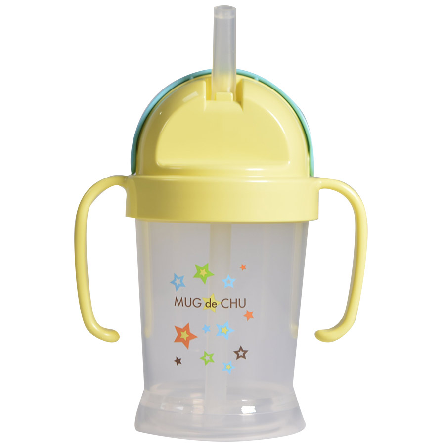 Bình Uống Nước Có Ống Hút Bằng Nhựa Cho Em Bé Pip Baby (200ml) - Nắp Xanh - Giao Mẫu Ngẫu Nhiên