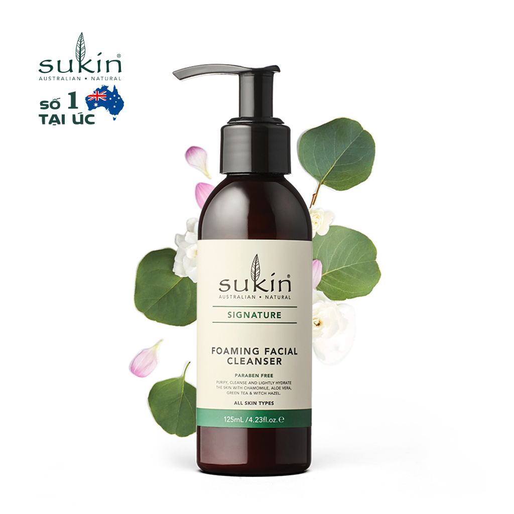 Sữa Rửa Mặt Tạo Bọt Sukin Foaming Facial Cleanser 125ml