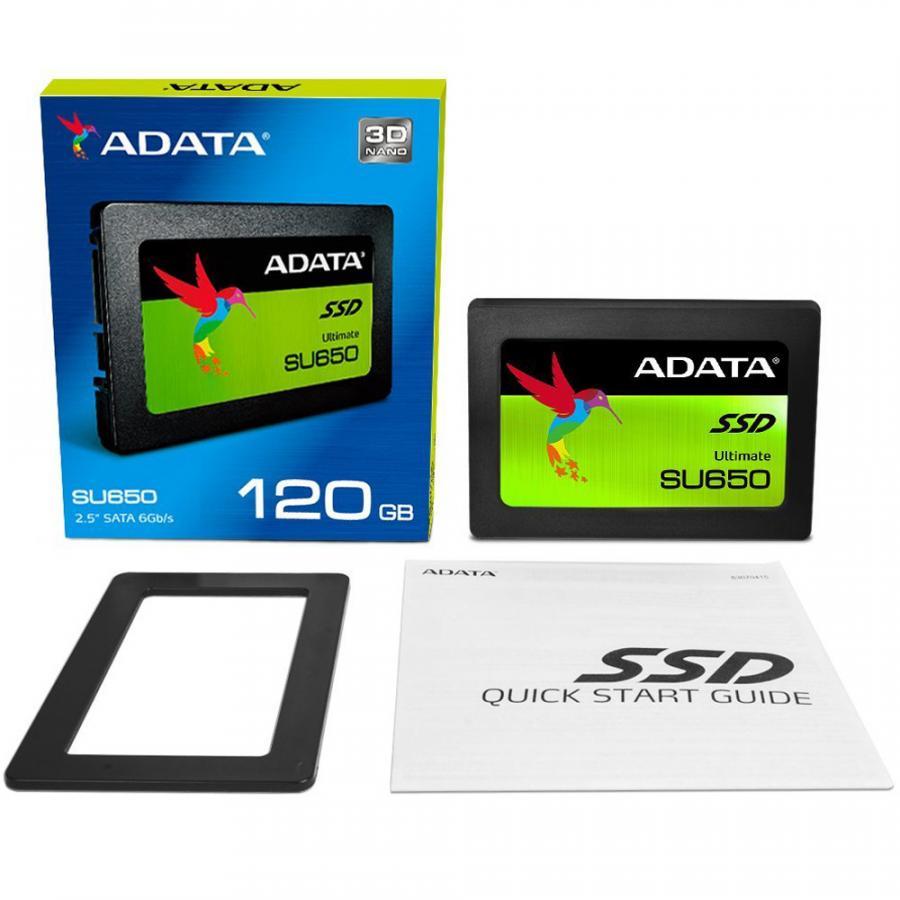 Ổ cứng SSD ADATA Ultimate SU650 Sata III 3D-NAND 2.5 inch 120GB - Hàng Chính Hãng