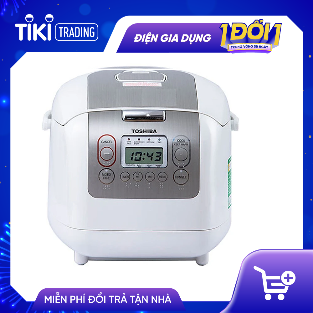 Nồi cơm điện tử Toshiba RC-18NTFV(W) (1.8 Lít) - HÀNG CHÍNH HÃNG