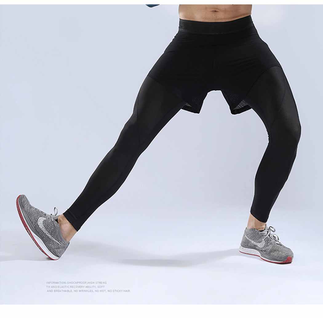 Quần Legging Nam Tập Gym Liexing Thể Thao, Quần Giữ Nhiệt Nam, Quần Legging Pro Combat - Thích hợp tập gym, đá bóng, chạy bộ, bóng rổ hoặc giữ ấm cơ thể - Quần Legging có phối đùi chất liệu thun lạnh co dãn 4 chiều (SP127)