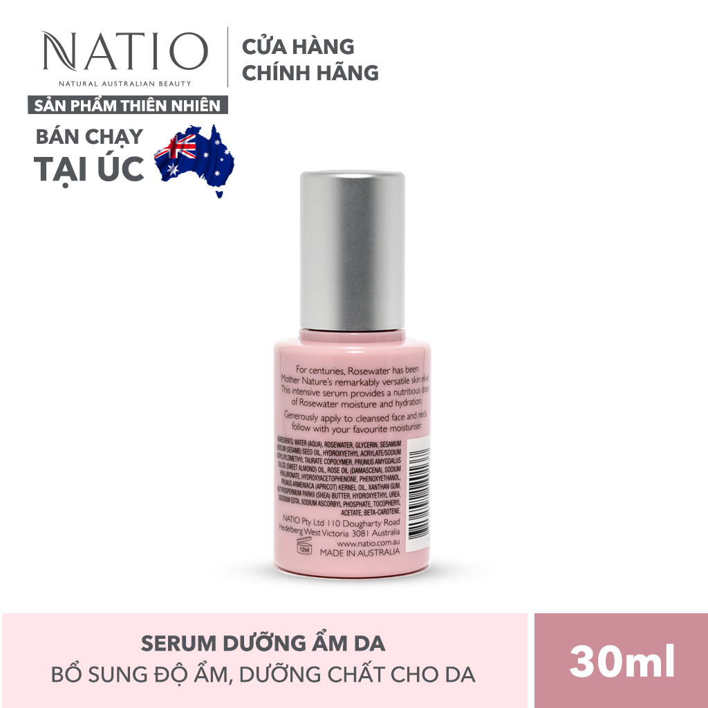 Serum Dưỡng Ẩm Da Natio Rosewater Hydration Antioxidant Serum 30ml