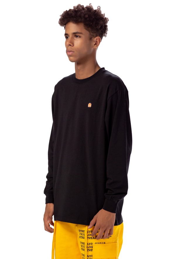 Áo Thun Đen Tay Dài Logo Cam aka 5THEWAY 5TW/RTW LS TRADITIONAL FIT TEE in BLACK/ORANGE