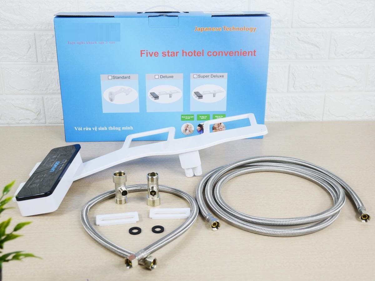 2 Vòi xịt vệ sinh thông minh cao cấp có nước ấm Super Deluxe Bidet