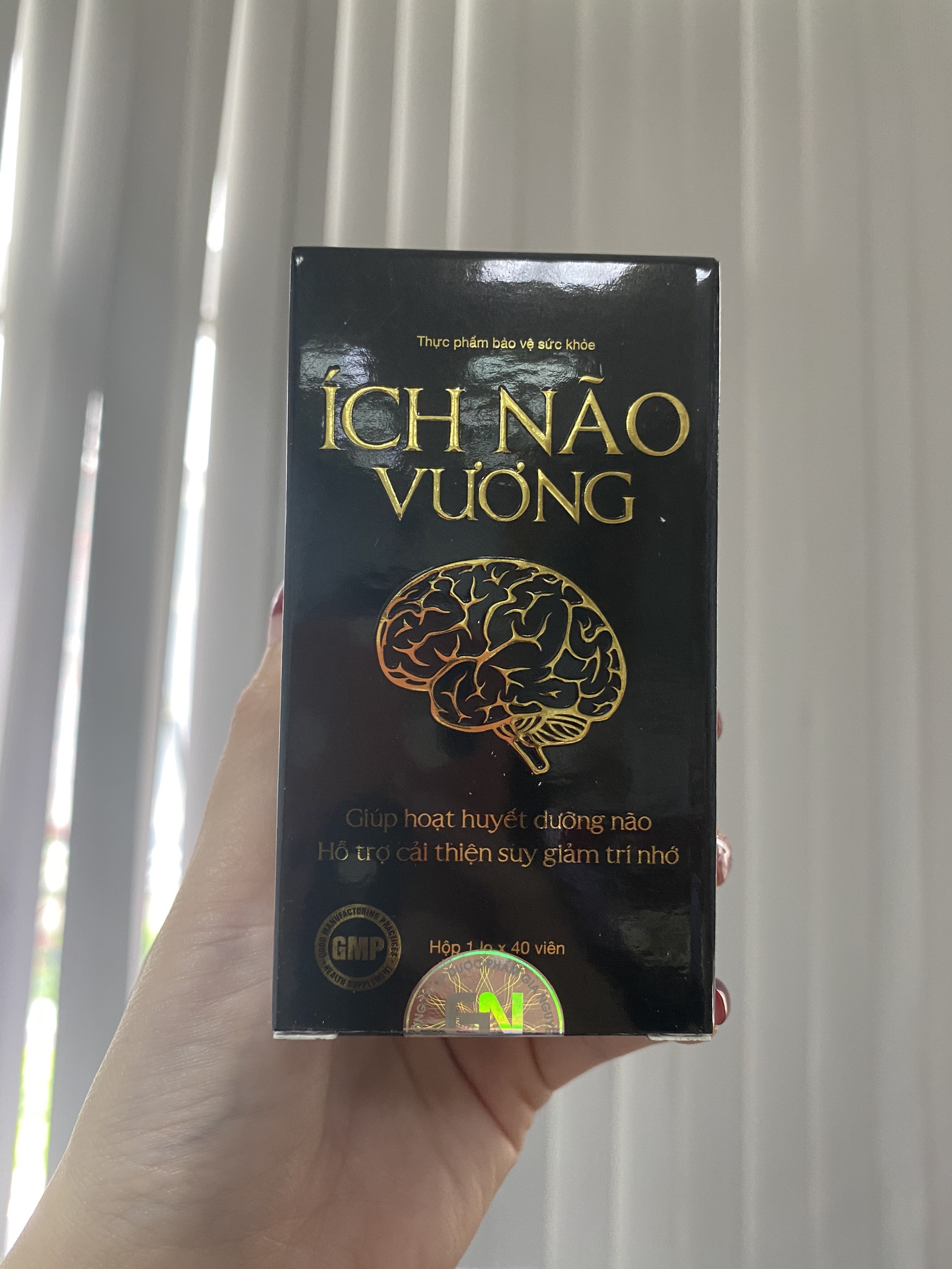 Ích Não Vương - Cải thiện suy nhược thần kinh, suy giảm trí nhớ - Lọ 40 viên