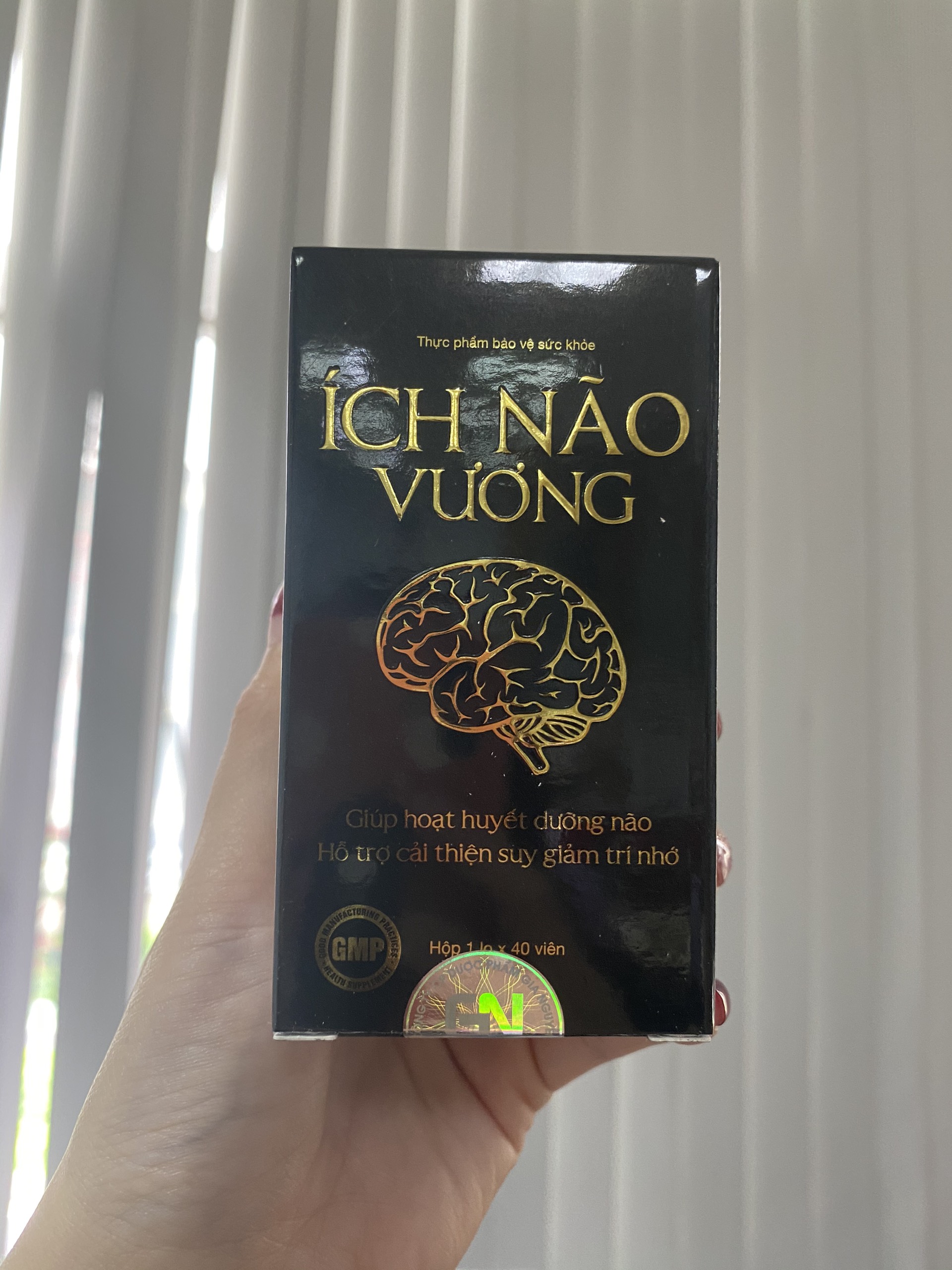 	Ích Não Vương - Cải thiện suy nhược thần kinh, suy giảm trí nhớ - Lọ 40 viên