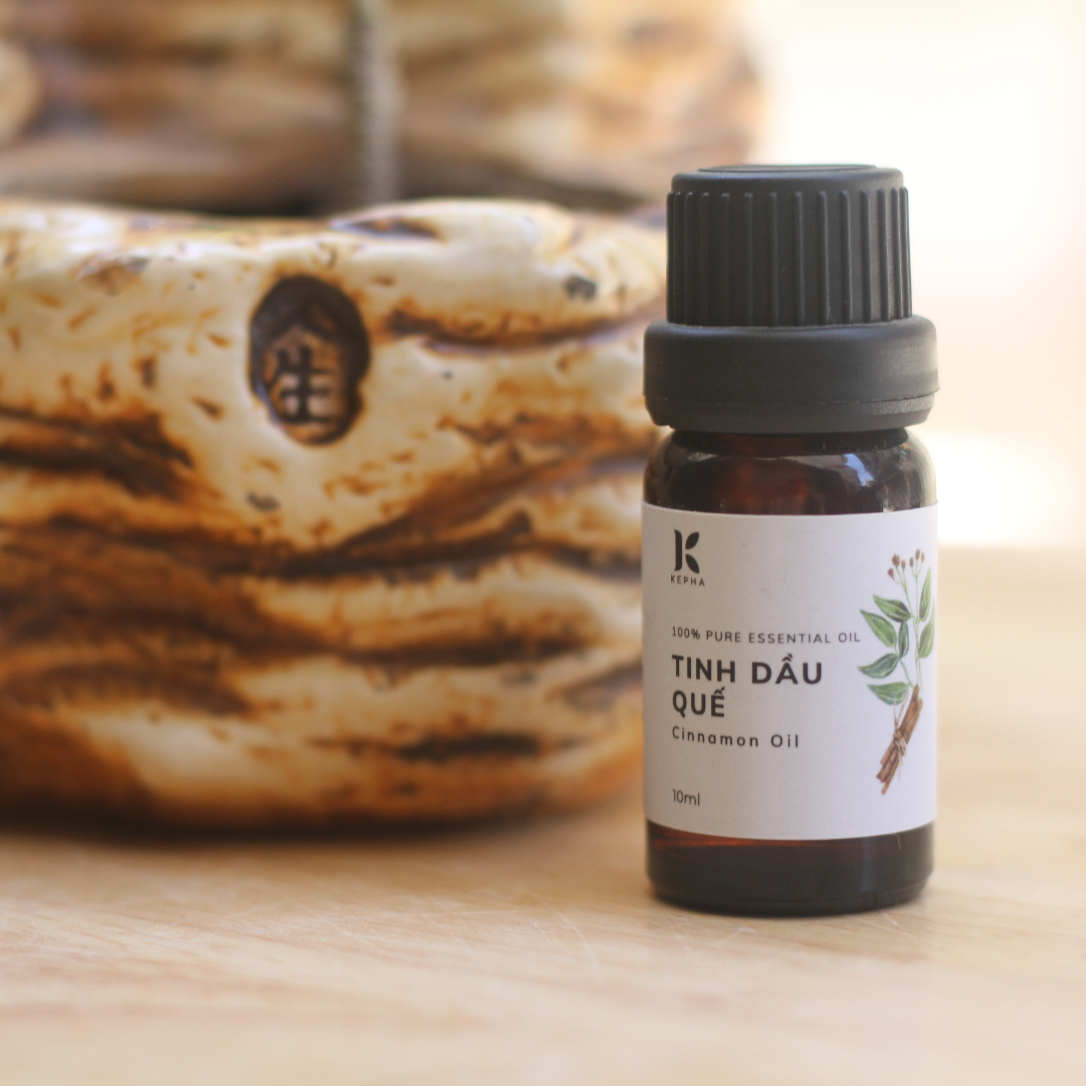 Tinh dầu Quế Kepha 10ml - Cassia Essential oil - Đảm bảo nguyên chất 100% - Giúp khử mùi, lau nhà, giúp sạch không khí