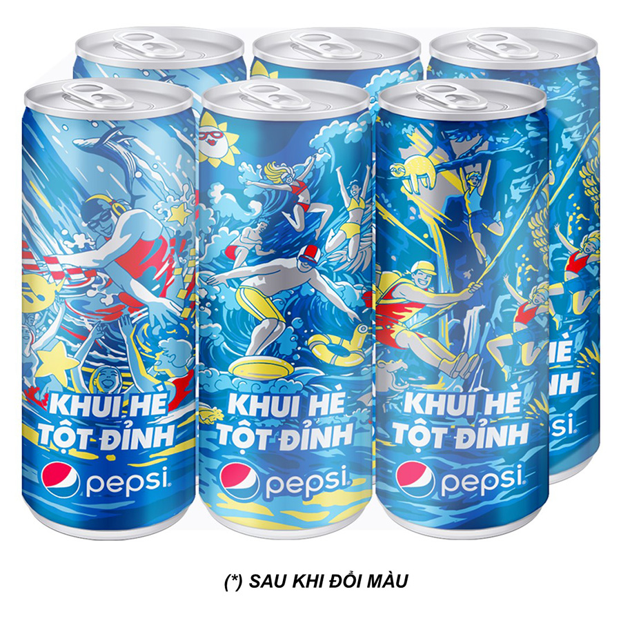 Nước ngọt Pepsi 330ml 6 Lon
