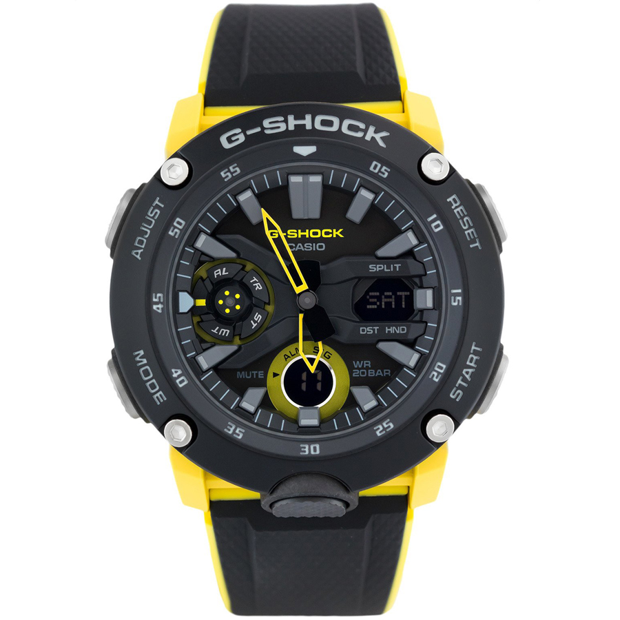 Đồng hồ nam dây nhựa Casio G-Shock chính hãng GA-2000-1A9DR