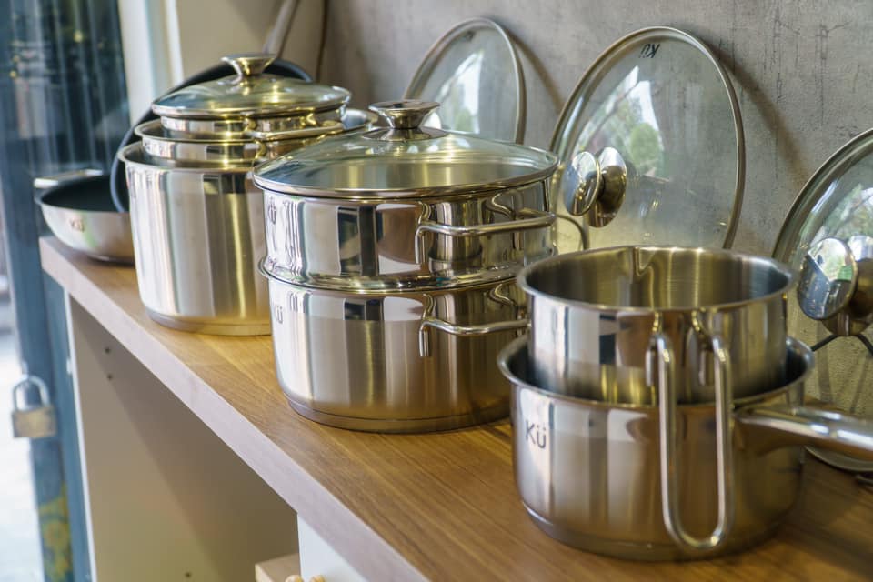Bộ nồi inox KUCHEN, Hàn Quốc, Bảo hành: 10 năm – Set 5 nồi - Hàng Chính Hãng