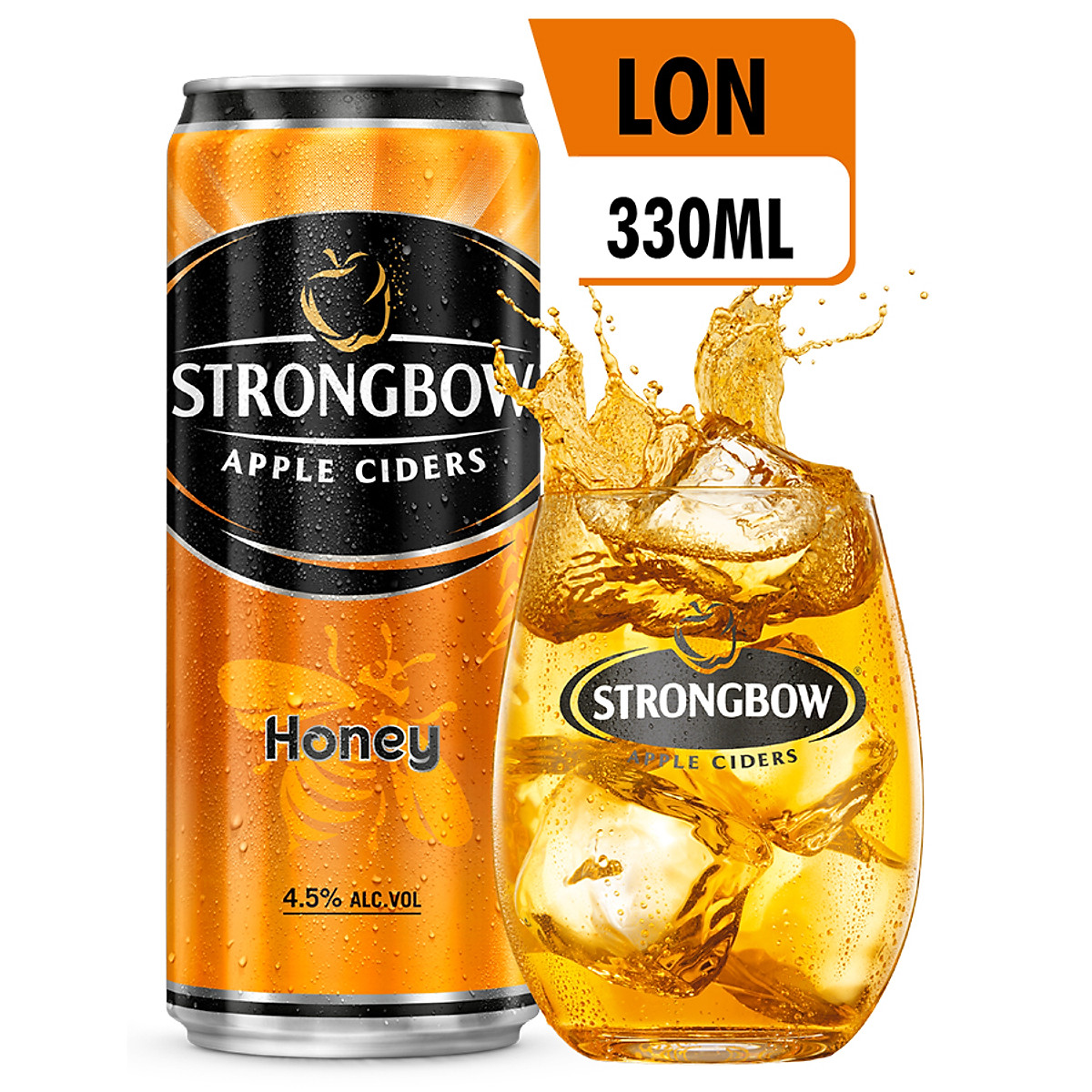 Thùng 24 Lon Cao Strongbow Cider Đặc Biệt 4 Vị (330ml / Lon)