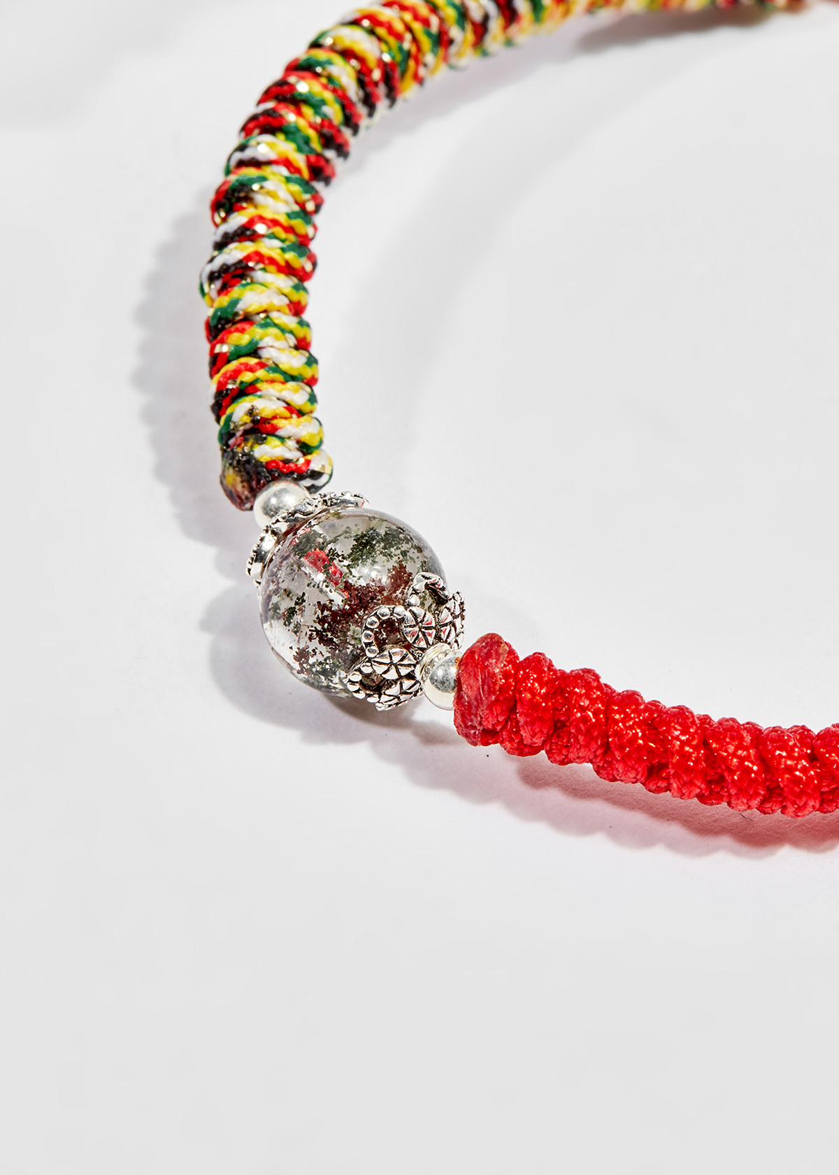 Vòng tay thắt dây đỏ đá thạch anh ưu linh - Ngọc Quý Gemstones