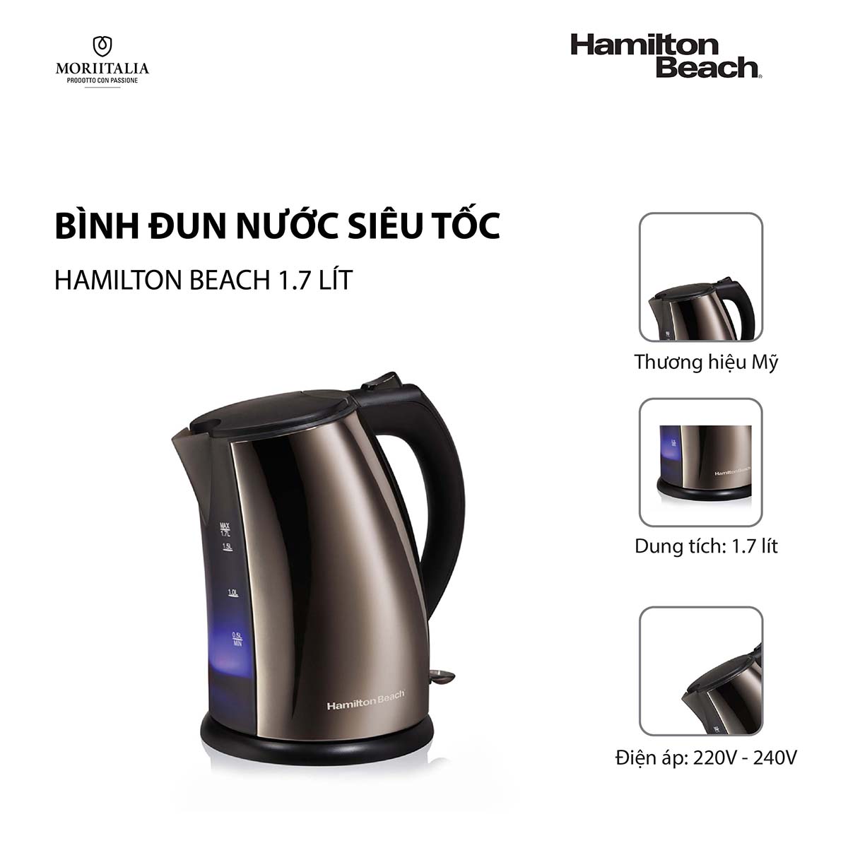 Bình Đun Nước Hamilton Beach 45351-IN