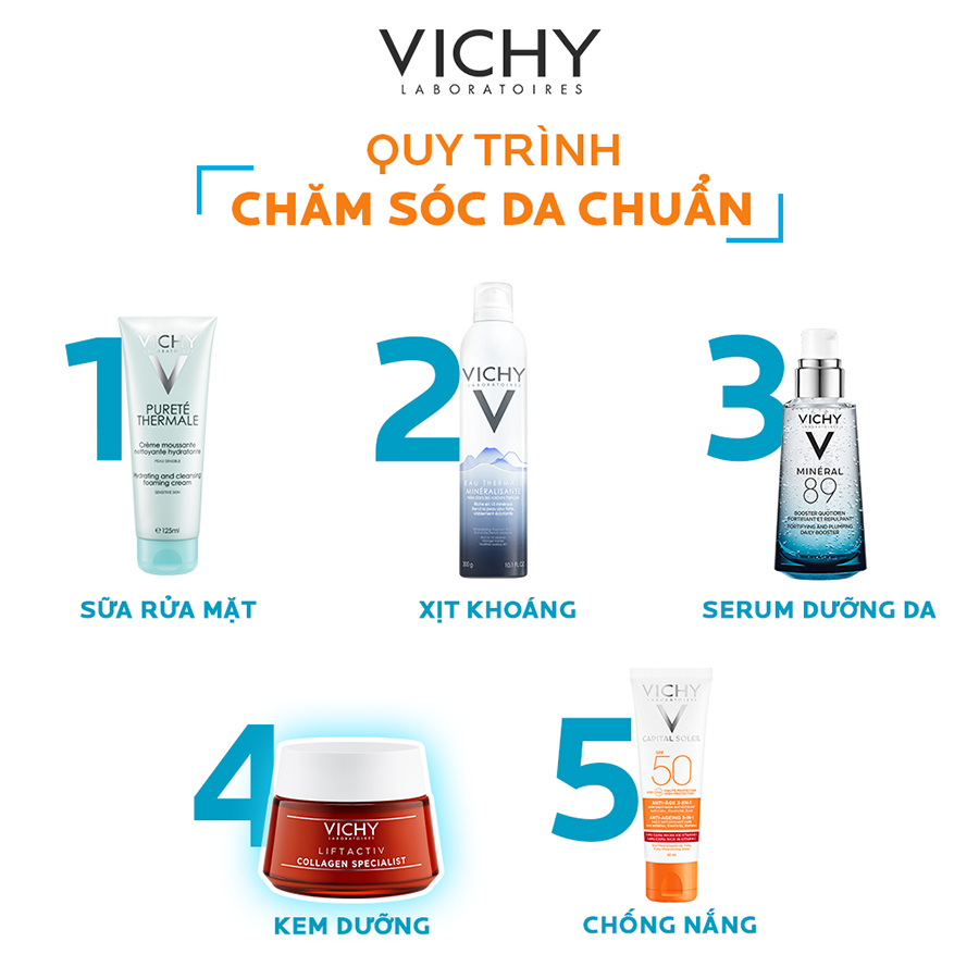 Kem Dưỡng Ngăn Lão Hóa, Sáng Da Vichy Collagen Liftactiv Collagen Specialist Chuyên Biệt (50ml)