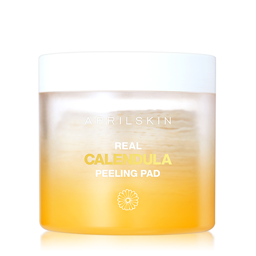 Aprilskin Set mặt nạ lột tẩy tế bào chết Real Calendula Peel Off Pack &amp; Real Calendula Peeling Pad