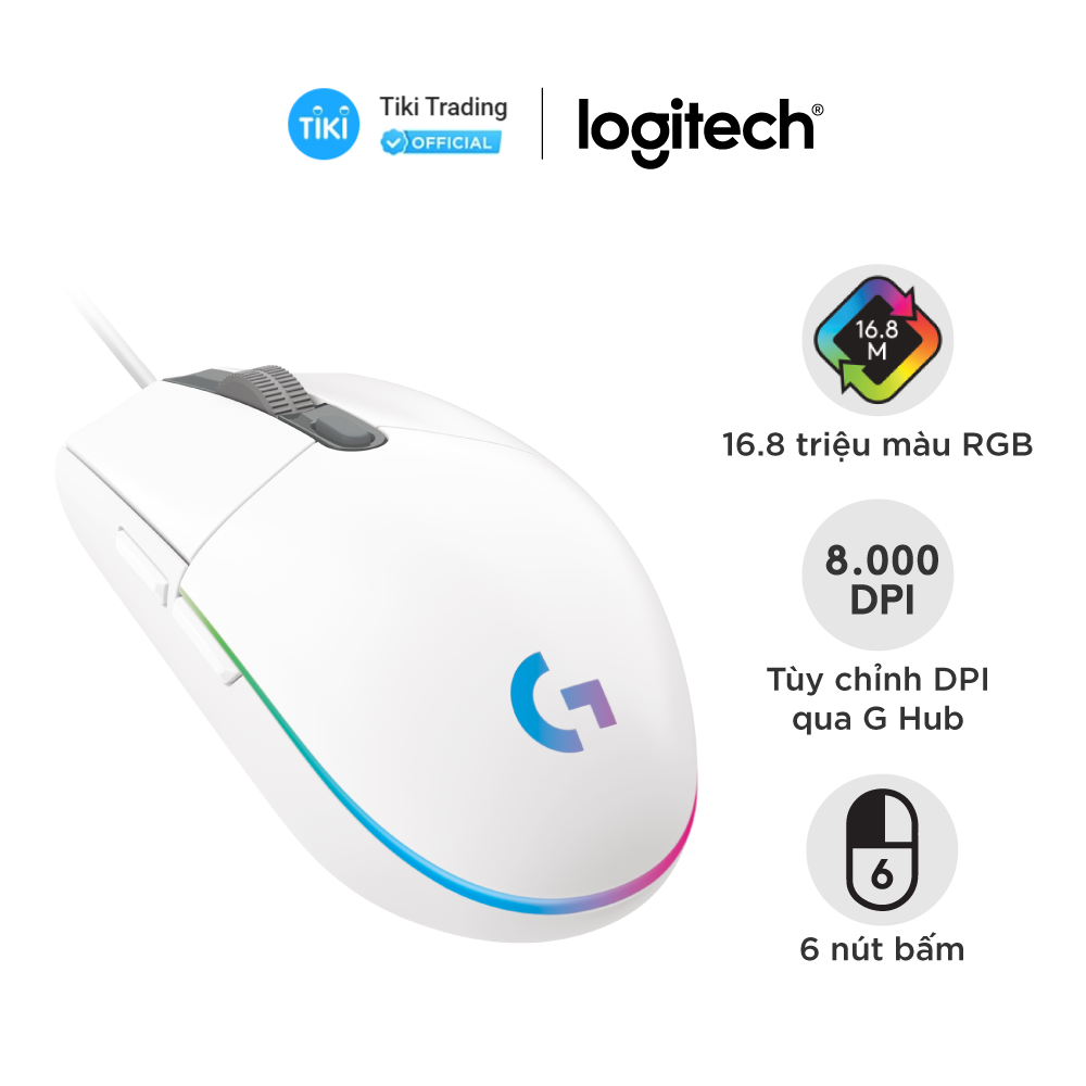 Chuột Gaming Logitech G102 Gen 2 Lightsync - Hàng Chính Hãng