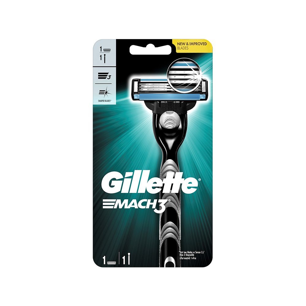 Dao Cạo Râu Gillette Mach 3 Classic Và Bọt Cạo Râu Gillette Hương Chanh Chai 175G