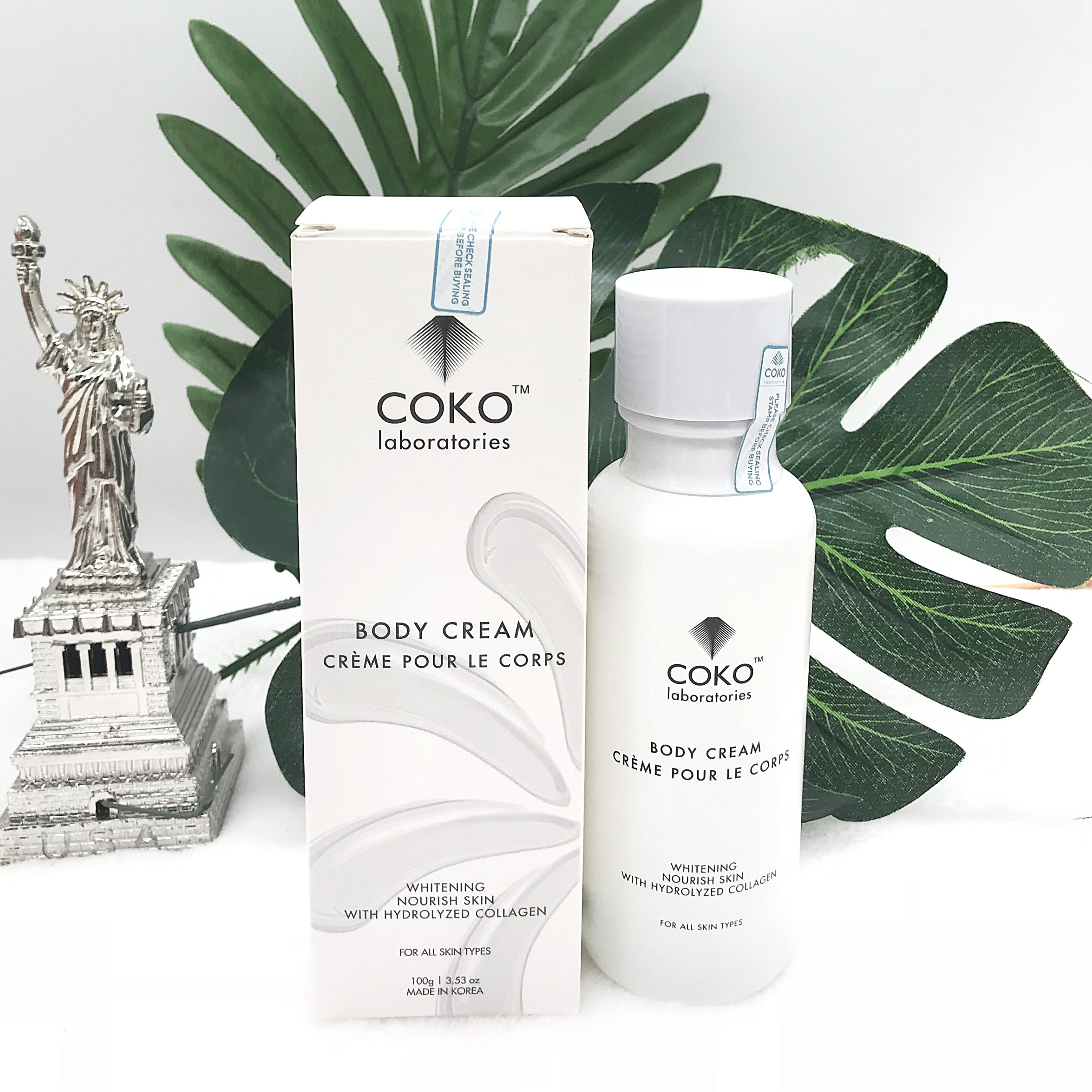 Kem Dưỡng Trắng Da Toàn Thân COKO Body Whitening Cream 100g Cấp Ẩm Và Bổ Sung Collagen Ngăn Ngừa Lão Hoá Cho Làn Da Săn Chắc Mềm Mịn – Hàng Chính Hãng