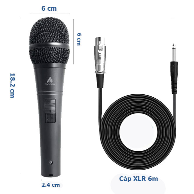 Micro karaoke Dynamic có dây MAONO AU-K04 - Hàng chính hãng