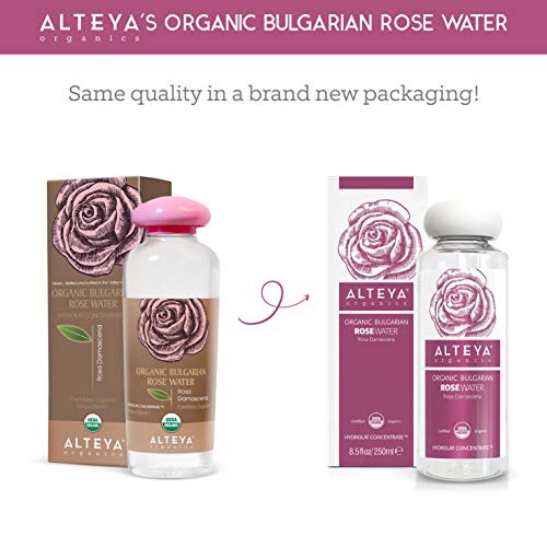 Nước Hoa Hồng Bulgaria Hữu Cơ (Rosa Damascena) Organic Bulgarian Rose Water Alteya Organics ORW02 (500ml)