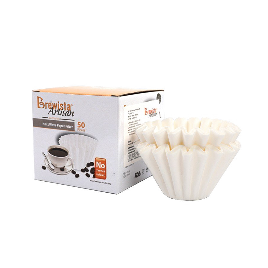 Giấy lọc Cà Phê cao cấp NEXT WAVE Original White Paper Filter for 1~2cups-Economy Pack(100 cái / túi)- Chính hãng Brewista