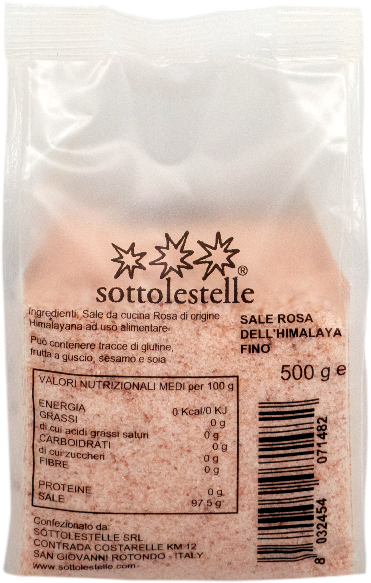 Muối hồng mịn Himalaya  Sottolestelle 1000g Himalayan Pink Salt