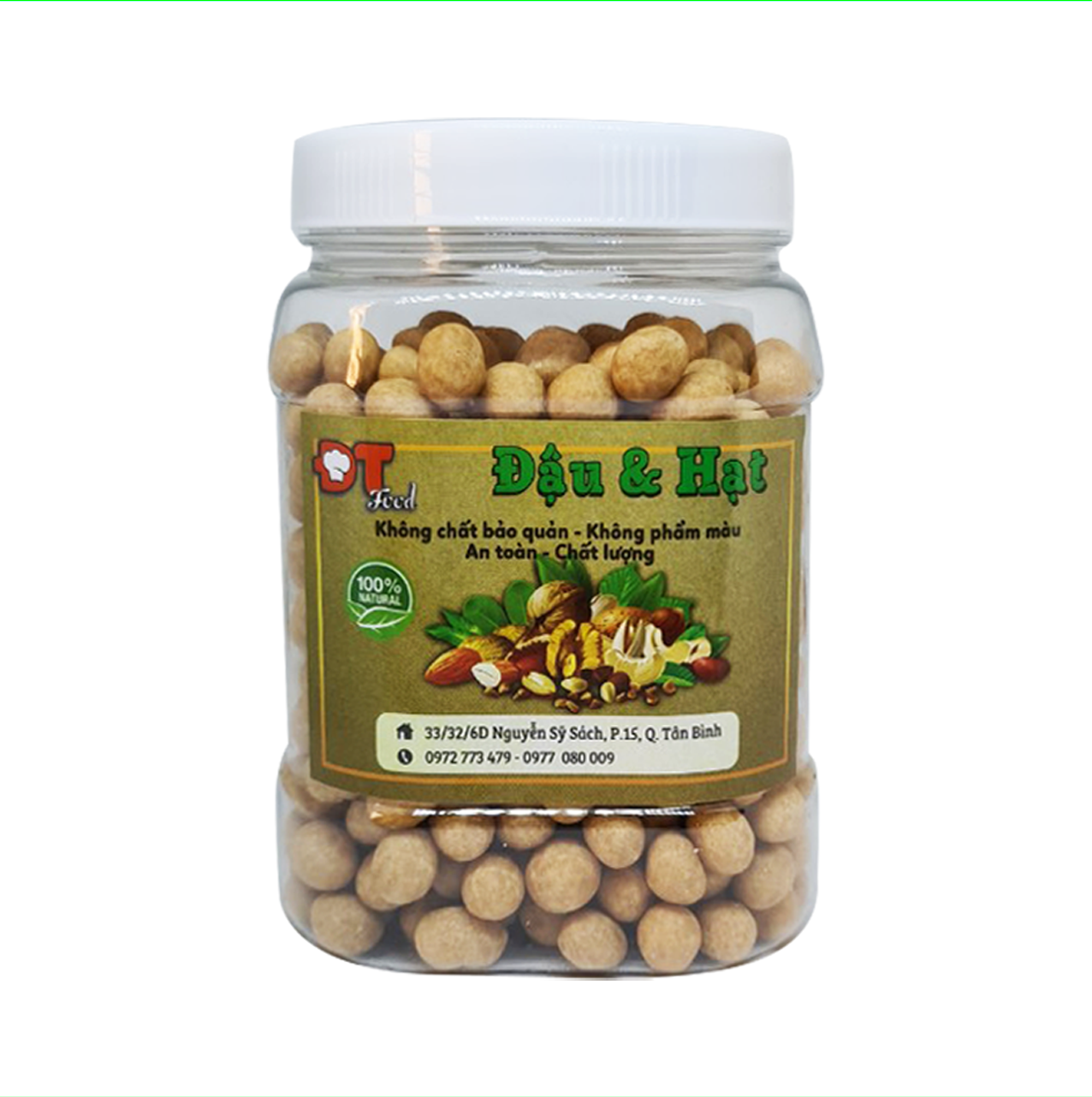 Combo 500g Đậu phộng rang tỏi ớt + 500 Đậu phộng da cá cốt dừa DTFood - Thơm ngon bổ dưỡng