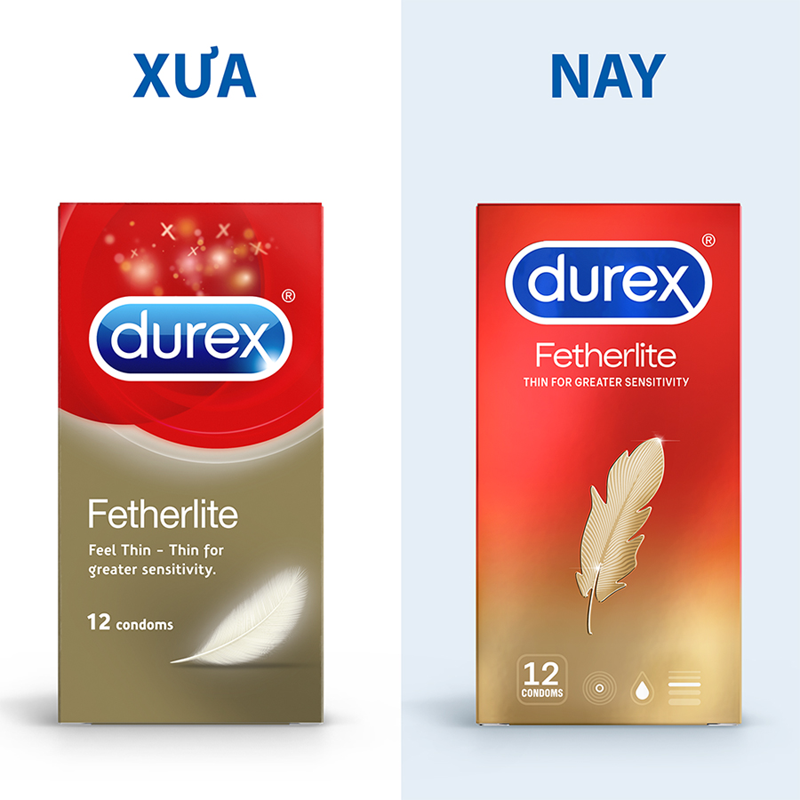 Bao cao su Durex Fetherlite Hộp 12 Bao