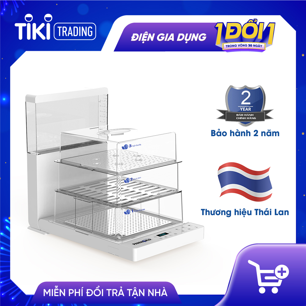 MÁY HẤP ĐIỆN GẤP GỌN ĐIỀU KHIỂN ĐIỆN TỬ PW-2324 - HÀNG CHÍNH HÃNG
