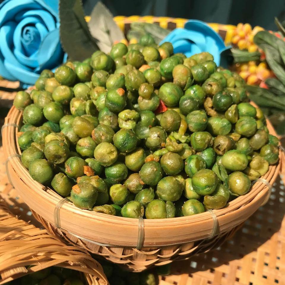 Hạt đậu hà lan rang tỏi ớt loại 1 thương hiệu Nàng Khô - 1 Kí