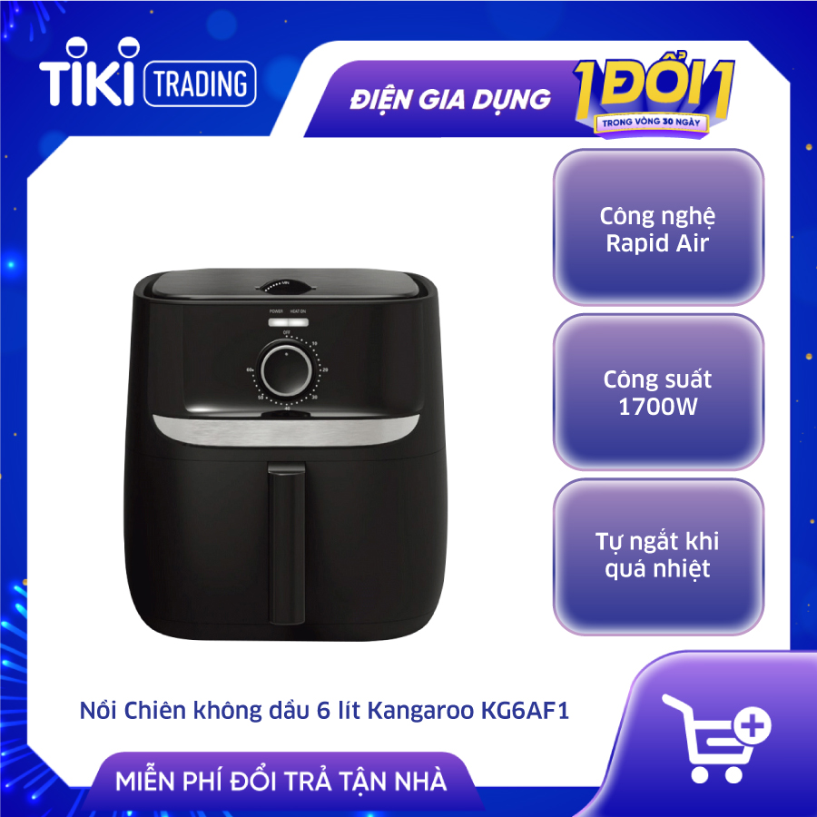Nồi Chiên Không Dầu Kangaroo KG6AF1 - Hàng chính hãng