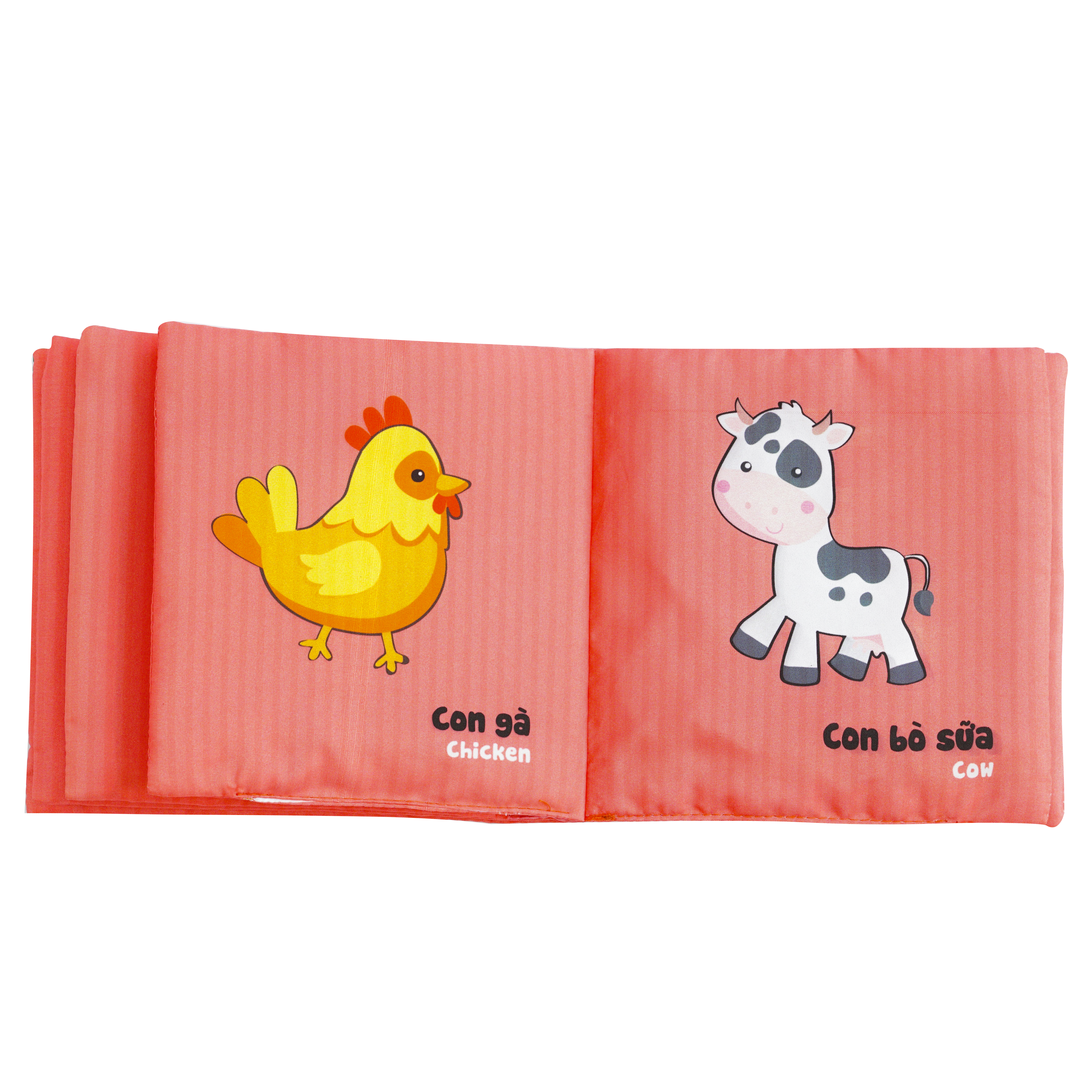 Sách vải song ngữ Lalala baby chủ đề Động vật