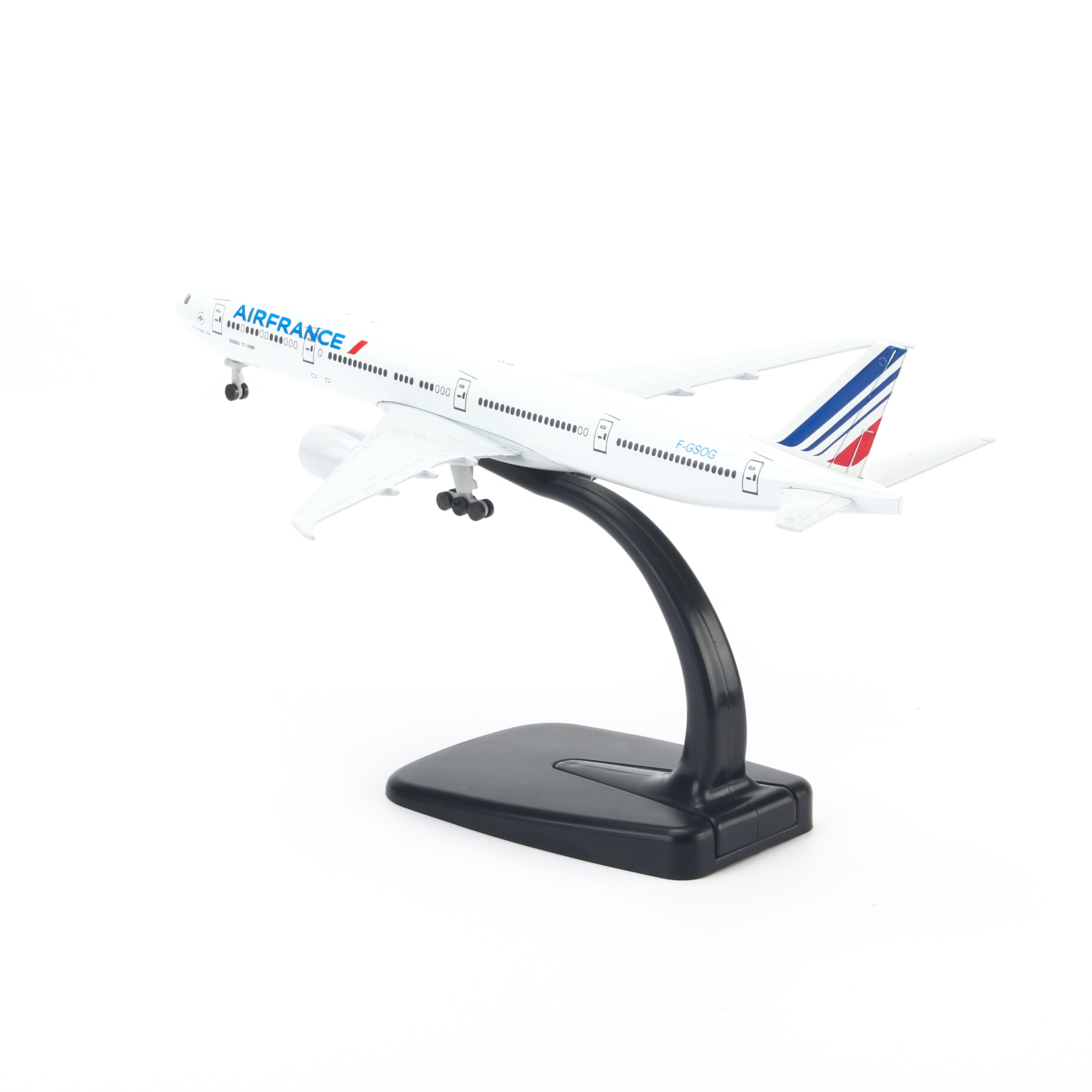 Mô hình máy bay Air France (20cm)- Trắng,xanh,đỏ,có bánh