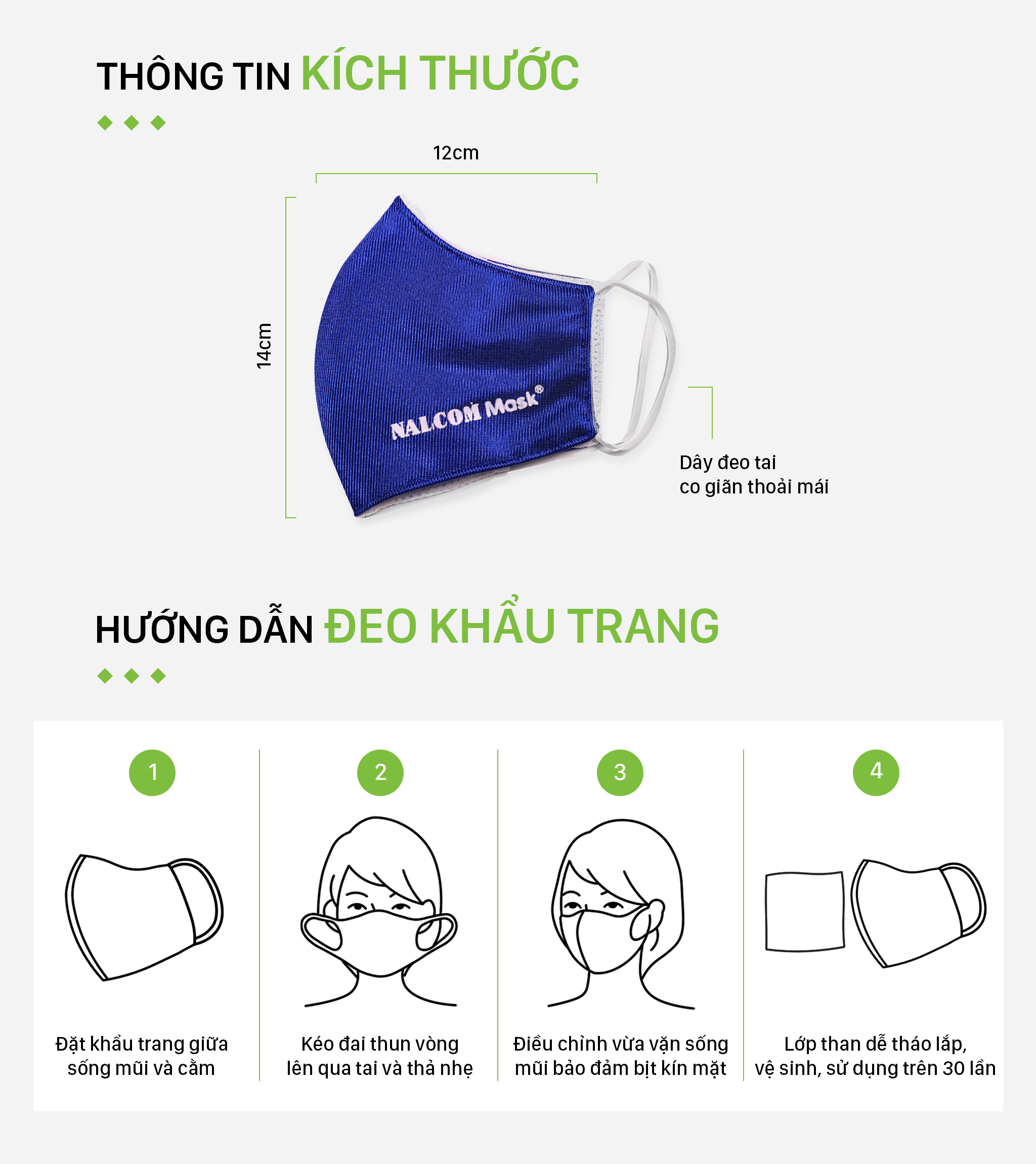 COMBO 3 CÁI - KHẨU TRANG THAN HOẠT TÍNH NALCOM MASK 4 LỚP KHÁNG KHUẨN CHỐNG BỤI CHỐNG NẮNG