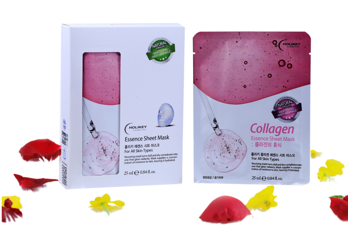 COMBO 10 MẶT NẠ GIẤY DƯỠNG DA COLLAGEN HOLIKEY HÀN QUỐC 25mlx10