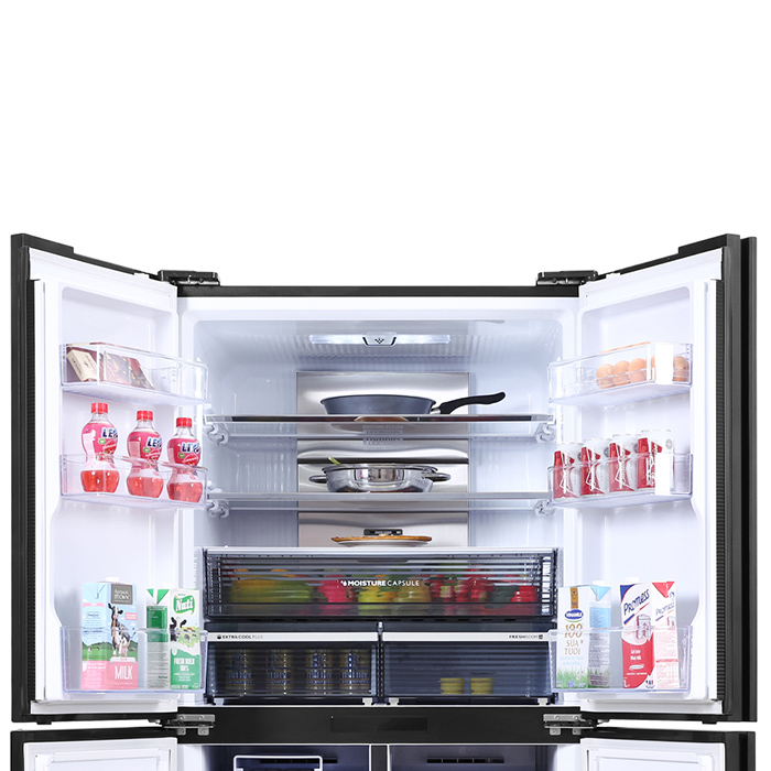 Tủ lạnh Sharp Inverter 525 lít SJ-FXP600VG-BK Model 2021 - Hàng chính hãng (chỉ giao HCM)